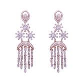 Silver floral Earring