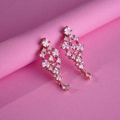 Silver geometric earings