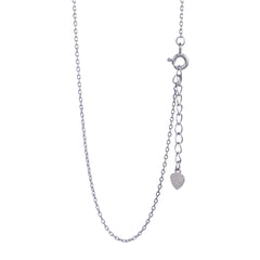 Silver Moon Stone Chain Pendant