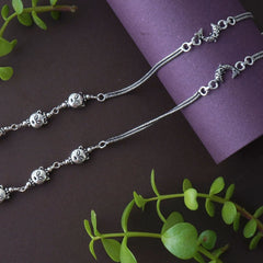 Silver Fish Kitty Anklet