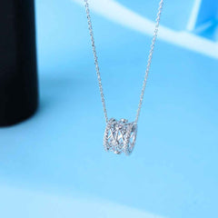 Silver Toned Stahyana Chain Pendant