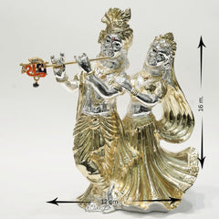 Silver plate Radha Krishan