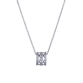 Silver Toned Stahyana Chain Pendant