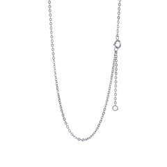 Silver Four Leaf Flower Chain Pendant