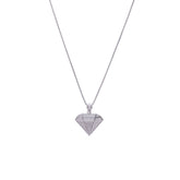Sterling Silver Diamond Pendant
