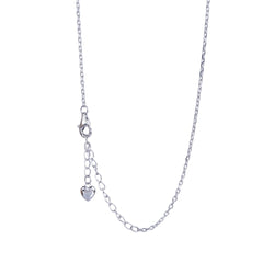 Silver White Stone Chain Pendant