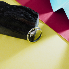 Silver Love Hugging Hand Ring