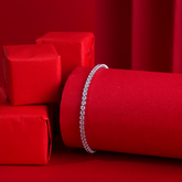 Single Line Silver Bracelet