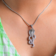 Sterling Silver Snake Pendant