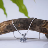 Silver Single Butterfly Anklet