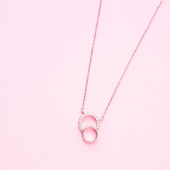 Silver Infinity Love Chain Pendant