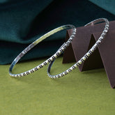 Lustre Silver Bangle