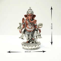 Standing Silver Ganesh Murti