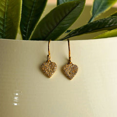 Silver small heart Earrings