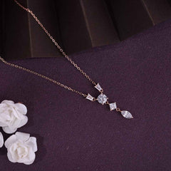 Silver Multi Shape Chain Pendant