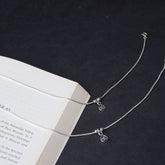 Silver Single flower Anklet