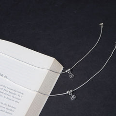 Silver Single flower Anklet