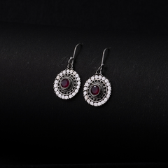 Oxidised Elegant Silver Designer Earrings