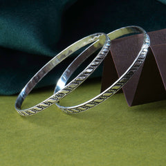 Etherea Silver Bangle