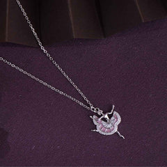 Silver Dancing Brabie Chain Pendant