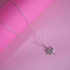 Silver Dancing Brabie Chain Pendant