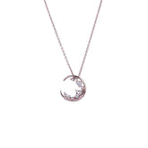 Silver Moon Chain Pendant