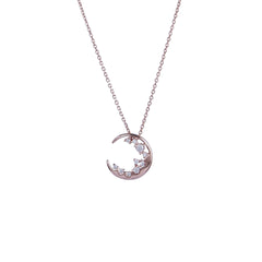 Silver Moon Chain Pendant