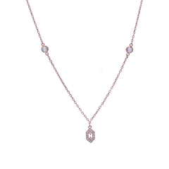 Silver Cubic Chain Pendant