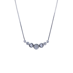 Silver Lunar Lustre Moonstone Chain Pendant