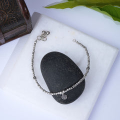 Silver Dainty Birthstone Anklet