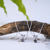 Silver Five Leaf Anklet