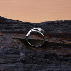 Silver Love Hugging Hand Ring