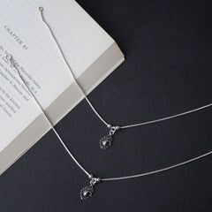 Silver Peacock Anklet