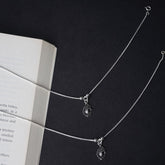 Silver Peacock Anklet