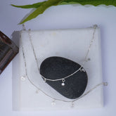 Silver Star & Heart Anklet