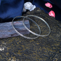 Noorelle Silver Bangles