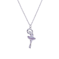 Silver Ballerina Chain Pendant