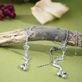 Silver Twinkle Triangle Anklet