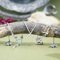 Silver Slim Peacock Anklet