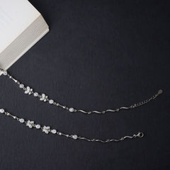 Silver Butterfly Anklet
