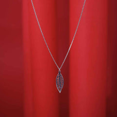 Silver Leaf Chain Pendant