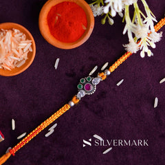 Sacred Silver Rakhi