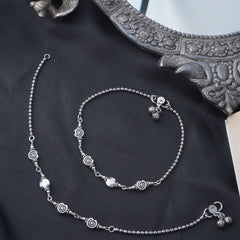 Silver Infinity Anklet