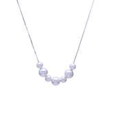 Pearls Silver Chain Pendant