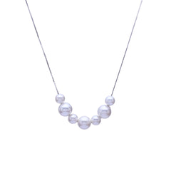 Pearls Silver Chain Pendant