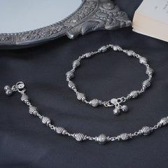 Silver Ball Chain Anklet