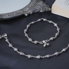 Silver Ball Chain Anklet