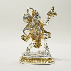 Silver plated lord hanuman