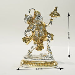 Silver plated lord hanuman