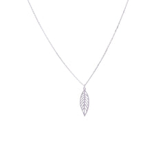 Silver Leaf Chain Pendant